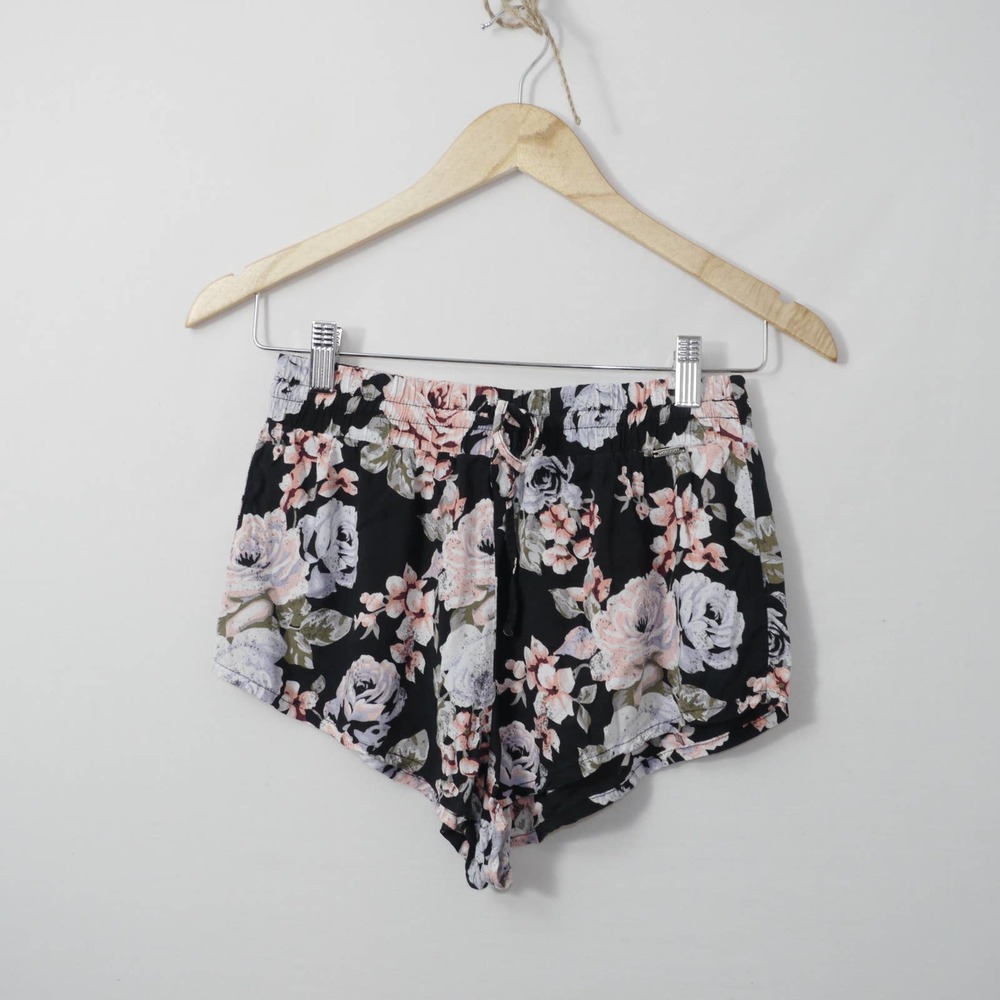 Volcom Watercolor Floral Print Shorts Size S
